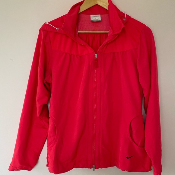 Nike Jackets & Blazers - Nike golf light jacket size Medium with hood coral color